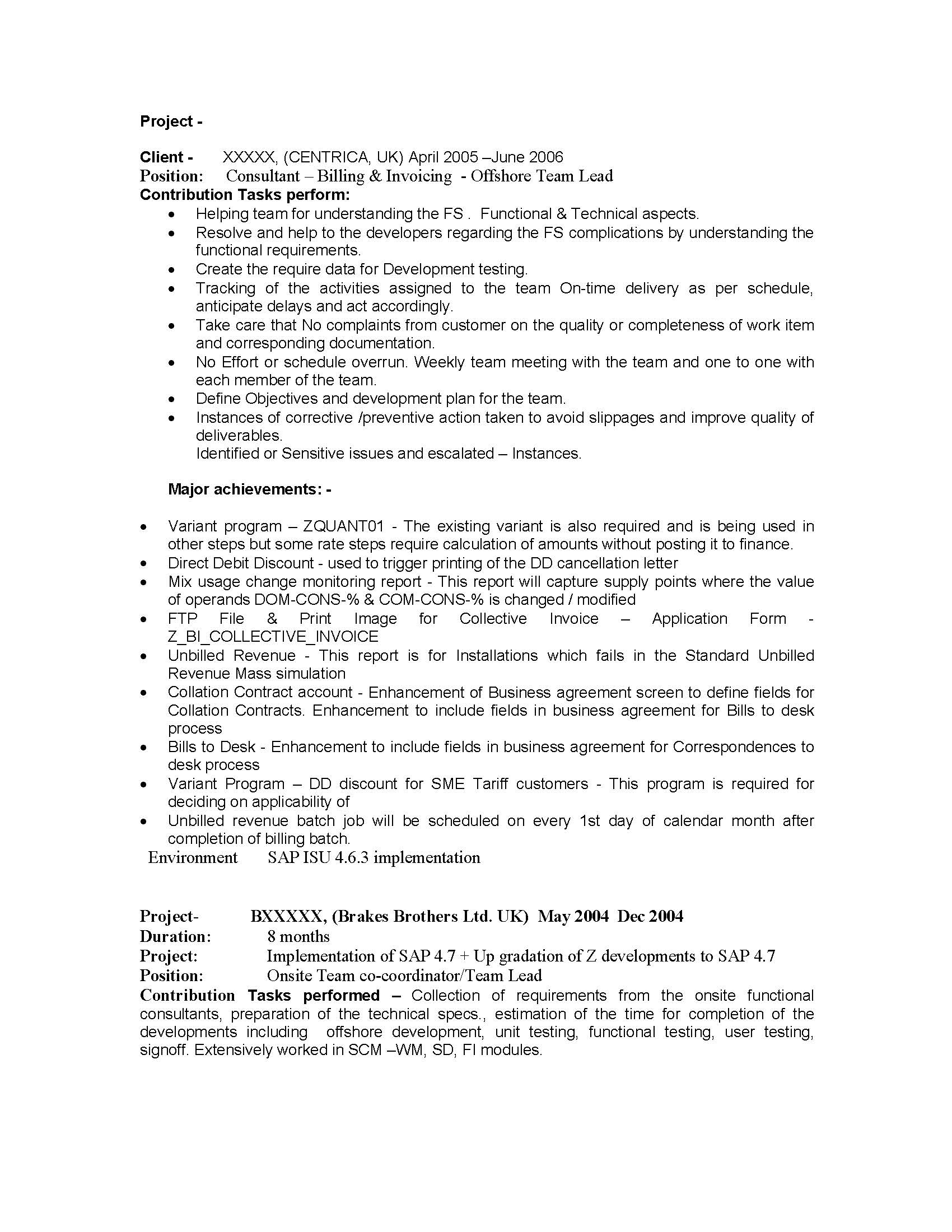 Sap enterprise portal consultant resume